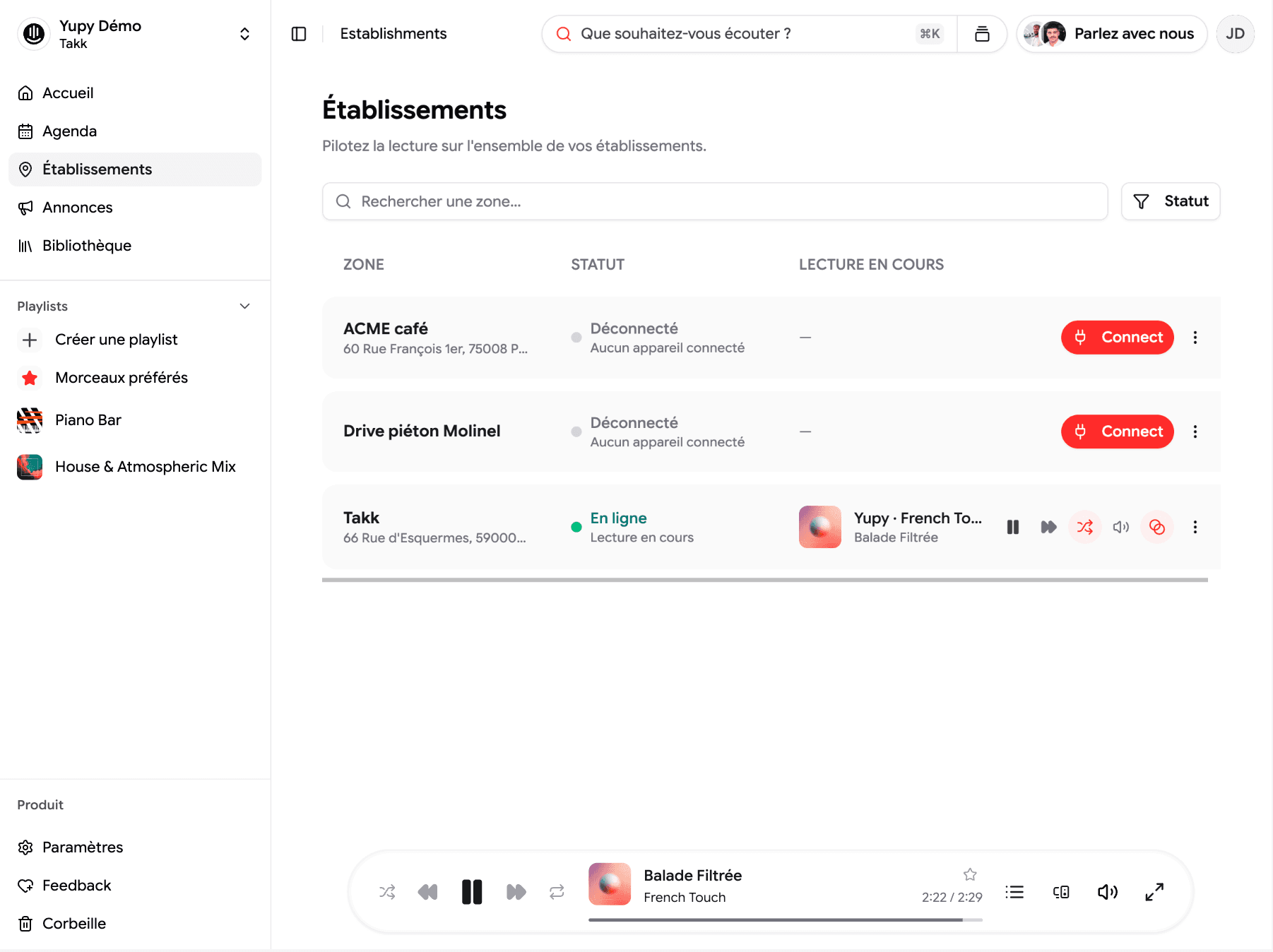 Gestion multi-site